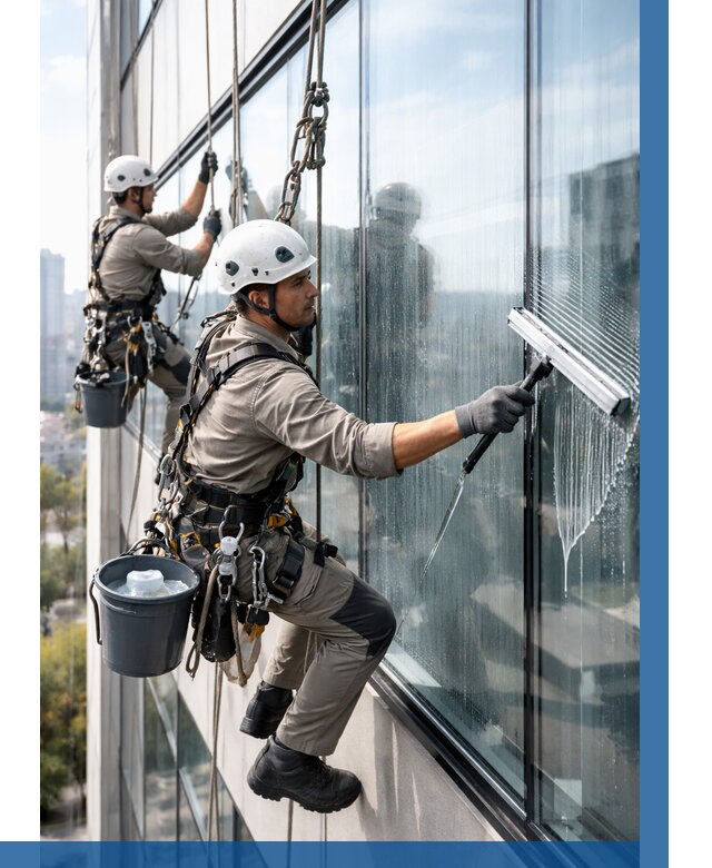 Мойка окон альпинистами в Кизилюрте от 4647 р. | ВЫСОТНИК-Кзт