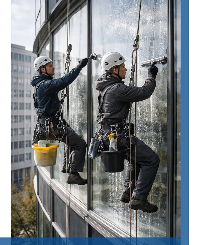 Мойка панорамных окон в Кизилюрте от 361 р. заказать у ВЫСОТНИК-Кзт