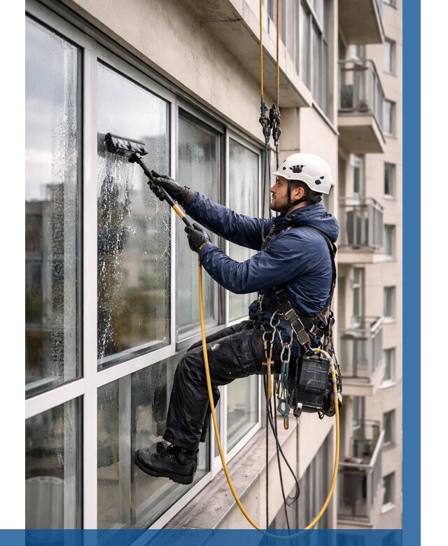 Мойка балконного остекления в Кизилюрте от 3614 р. | ВЫСОТНИК-Кзт