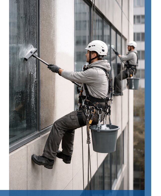 Мойка фасадов зданий в Кизилюрте под ключ от 361 р. | ВЫСОТНИК-Кзт