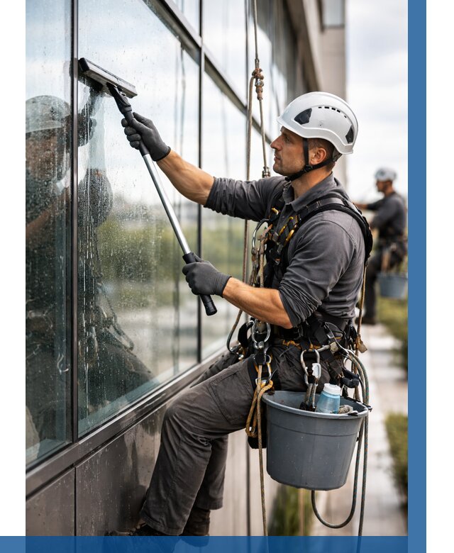 Мойка стеклянных фасадов в Кизилюрте от 207 р. | ВЫСОТНИК-Кзт