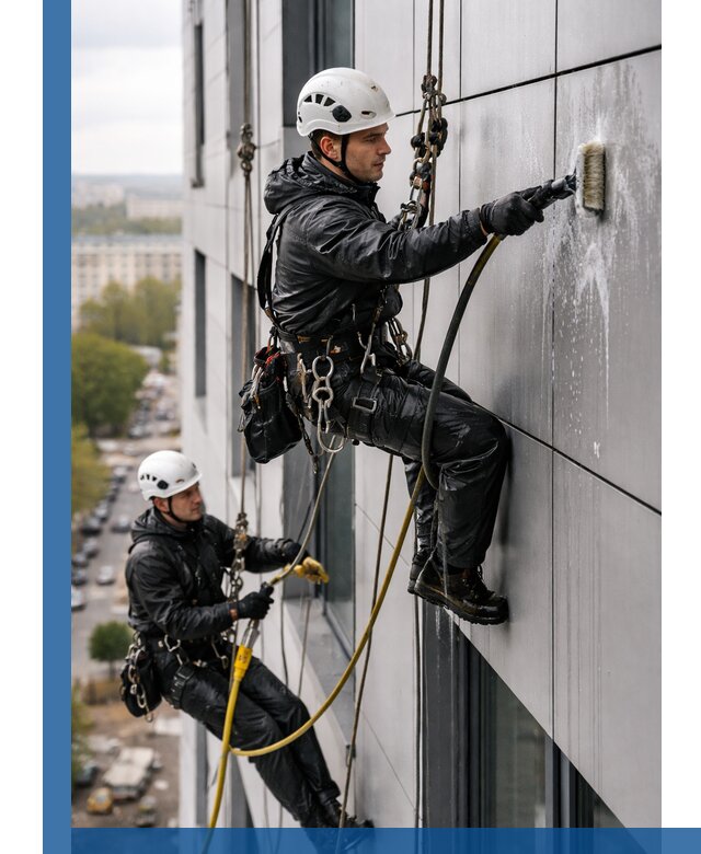 Профессиональная мойка фасада из композита в Кизилюрте