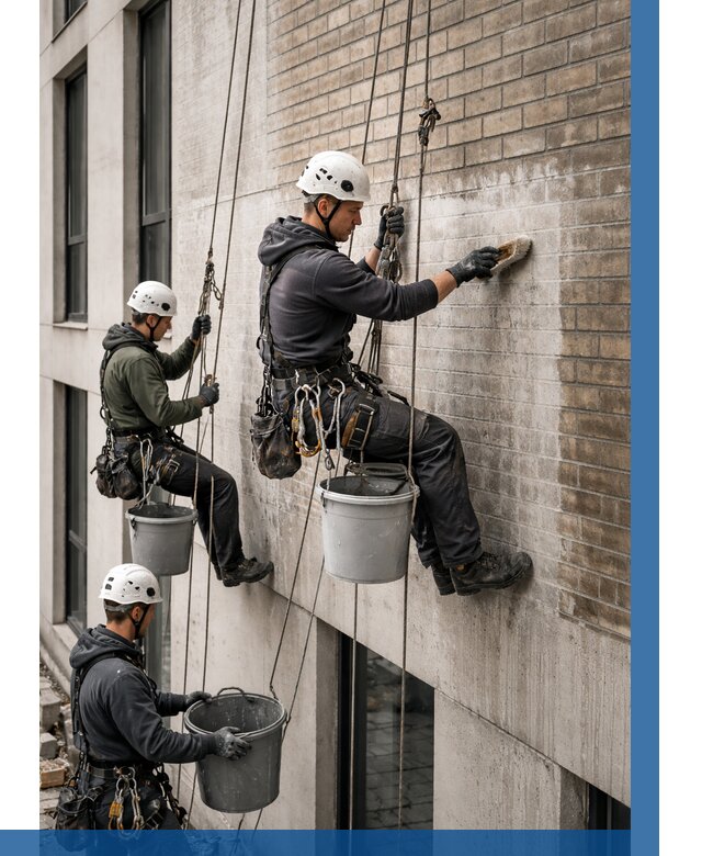 Удаление высолов с фасада в Кизилюрте от 258 р. | ВЫСОТНИК-Кзт