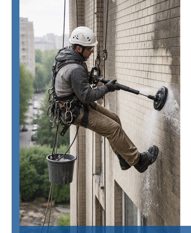 Очистка фасада от копоти в Кизилюрте профессионально и безопасно