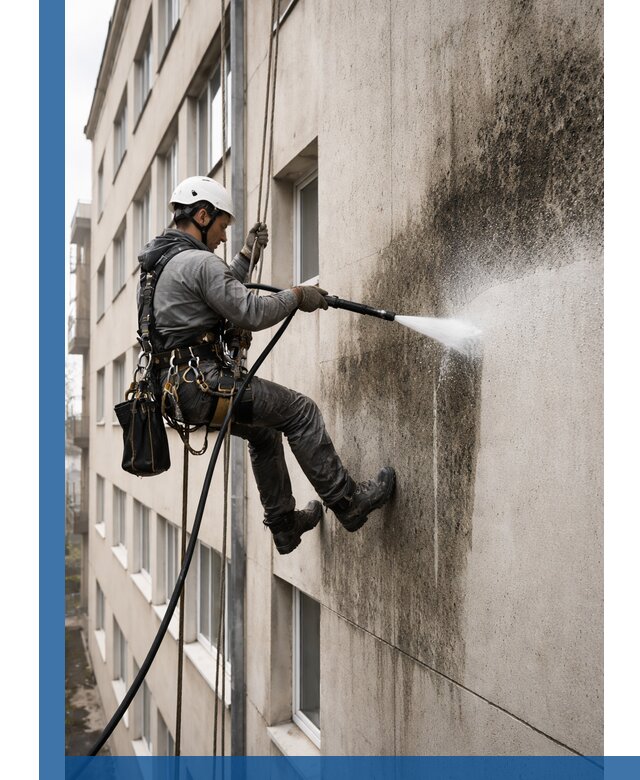 Профессиональная очистка фасадов от плесени в Кизилюрте