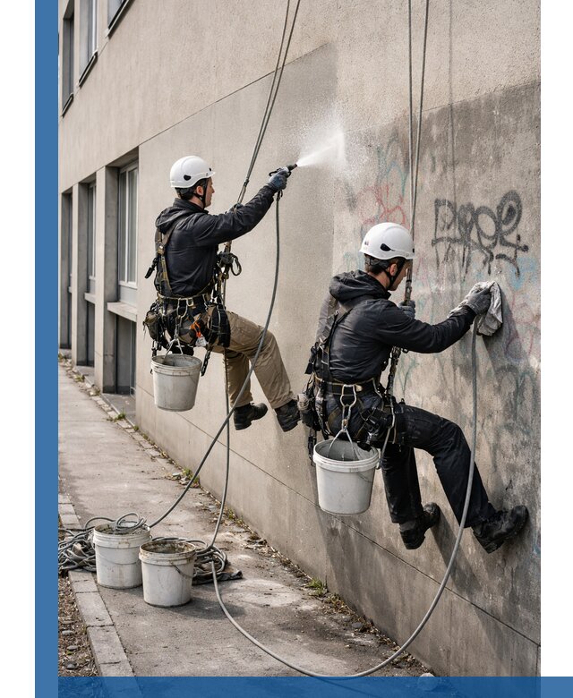 Антиграффити покрытие фасада с защитой от надписей в Кизилюрте