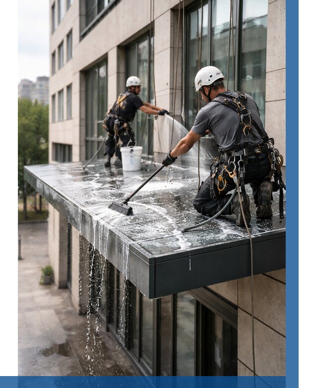 Мойка козырьков и навесов в Кизилюрте от 3614 р. | ВЫСОТНИК-Кзт