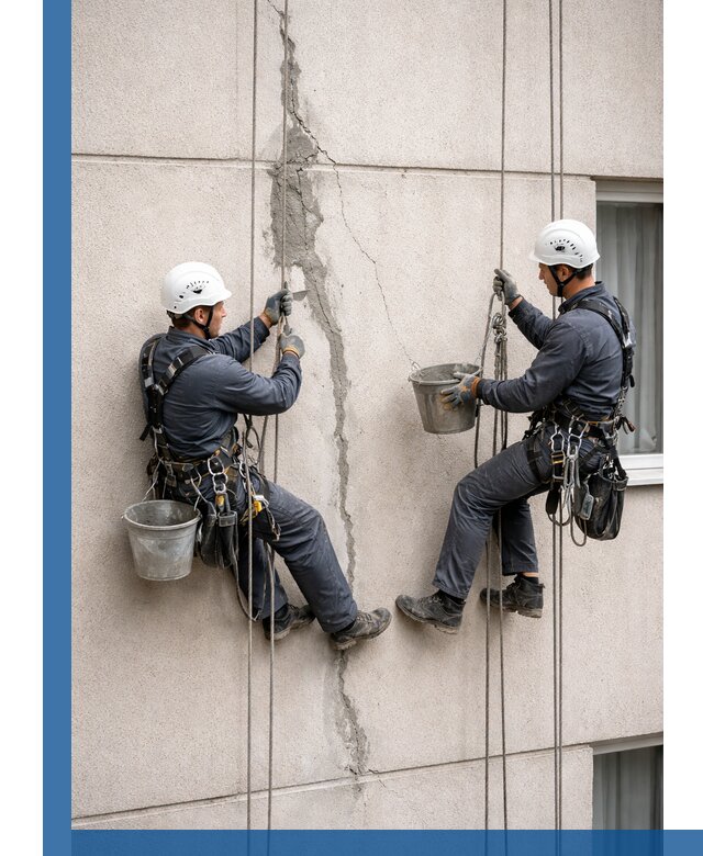 Заделка трещин на фасаде в Кизилюрте с гарантийным ремонтом