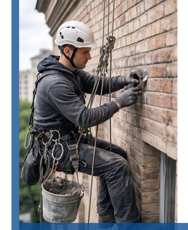 Качественный ремонт кирпичной кладки фасада в Кизилюрте с гарантией