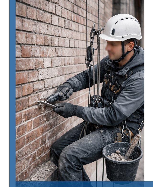 Расшивка кирпичных швов фасадов и стен, ремонт в Кизилюрте