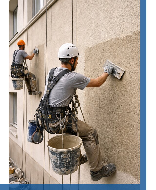 Декоративная штукатурка фасада в Кизилюрте от 1239 р. | ВЫСОТНИК-Кзт