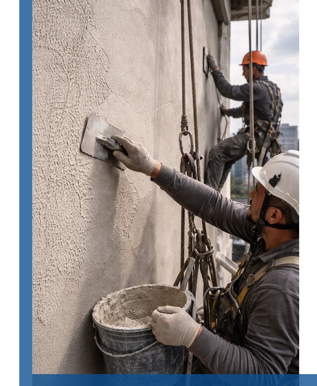 Декоративная штукатурка фасада с утеплением и защитой в Кизилюрте