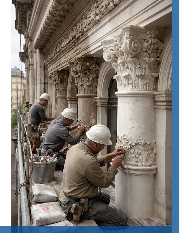 Реставрация фасадной лепнины в Кизилюрте от 2582 р. | ВЫСОТНИК-Кзт