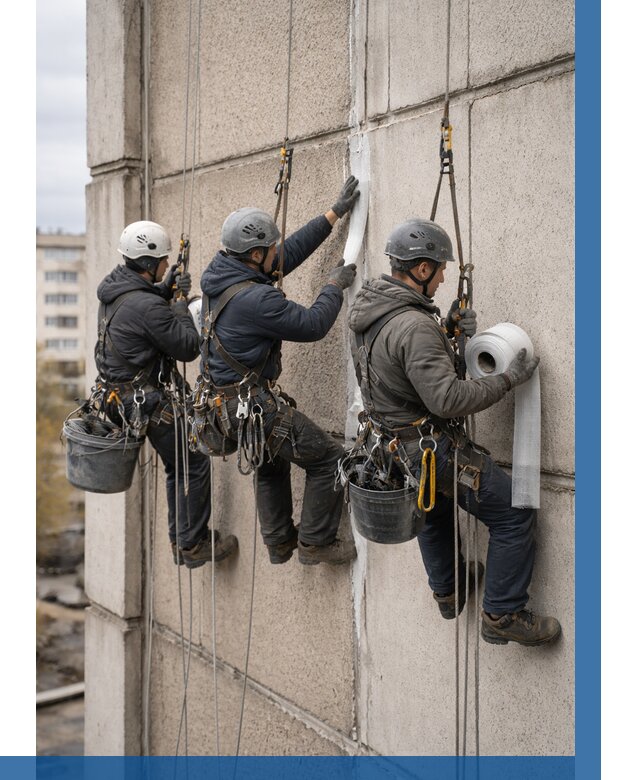 Ремонт межпанельных швов в Кизилюрте от 774 р. | ВЫСОТНИК-Кзт