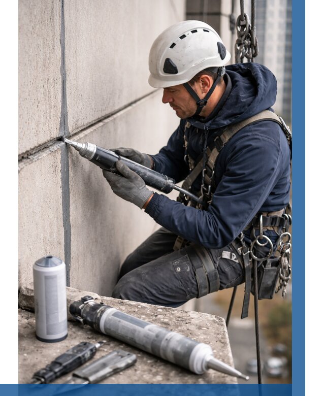 Вторичная герметизация швов в Кизилюрте от 465 р. | ВЫСОТНИК-Кзт