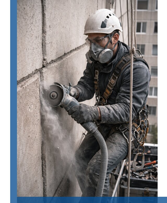 Штробление межпанельных швов в Кизилюрте качественно и быстро