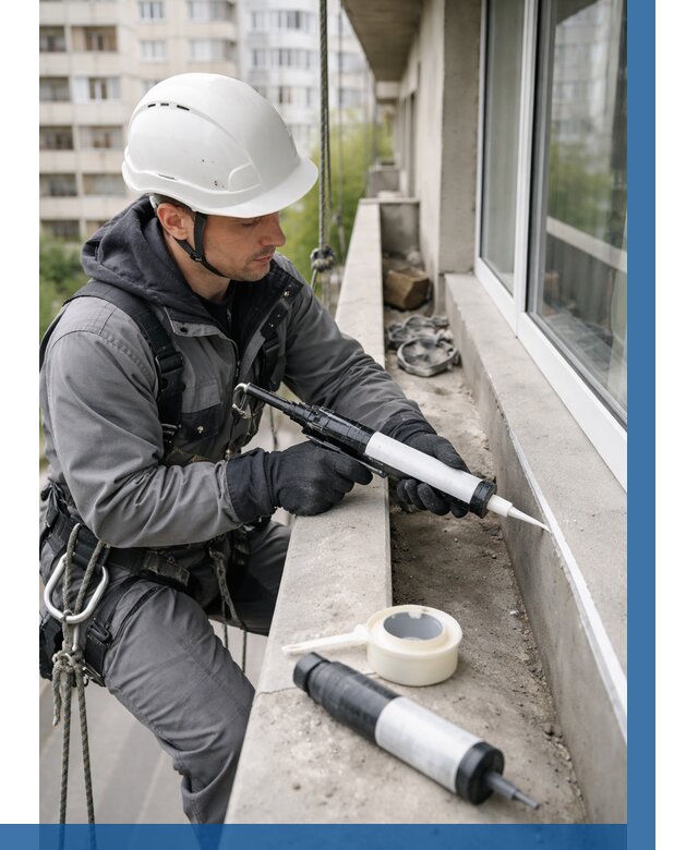 Герметизация швов лоджии в Кизилюрте от 4647 р. | ВЫСОТНИК-Кзт