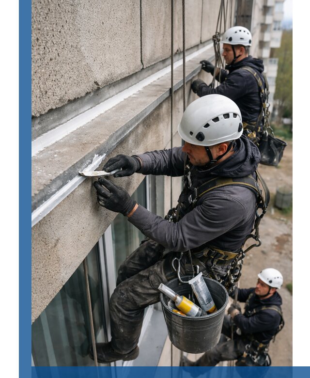 Герметизация примыкания балкона в Кизилюрте под ключ с гарантией