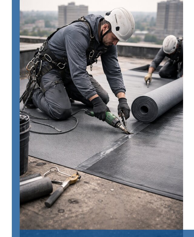 Ремонт мягкой кровли в Кизилюрте с выездом промальпинистов