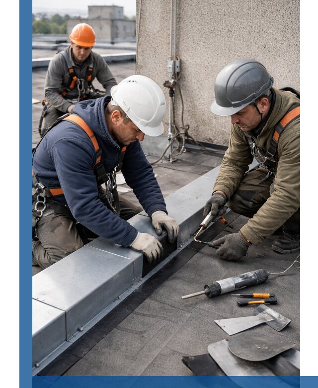 Ремонт кровельных примыканий в Кизилюрте профессионально