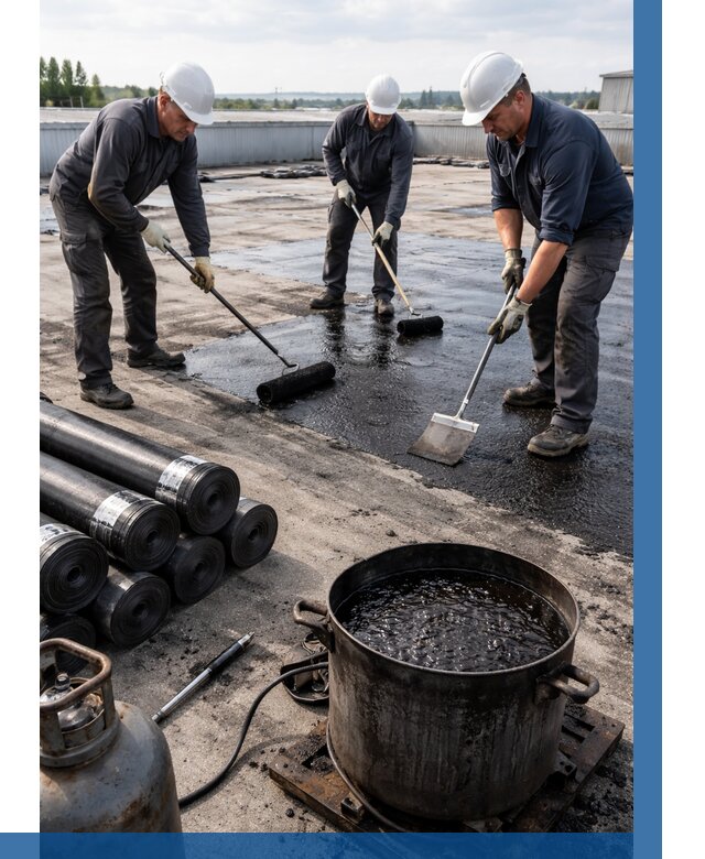 Гидроизоляция кровли мастикой в Кизилюрте от 620 р. | ВЫСОТНИК-Кзт