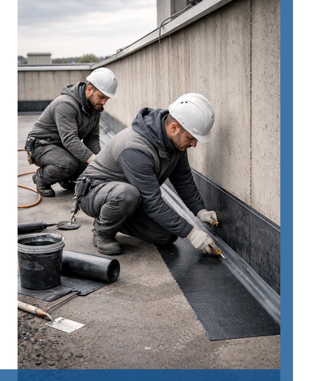 Гидроизоляция примыканий на кровле в Кизилюрте от 929 р. | ВЫСОТНИК-Кзт