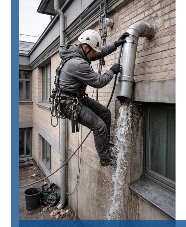 Профессиональная прочистка водосточных труб в Кизилюрте с гарантией