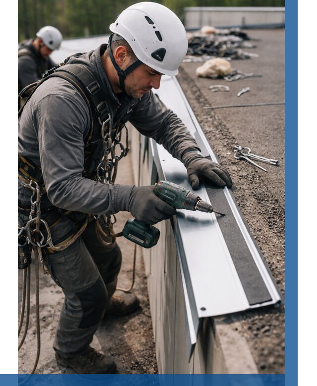 Монтаж капельника на кровле в Кизилюрте от 310 р. | ВЫСОТНИК-Кзт