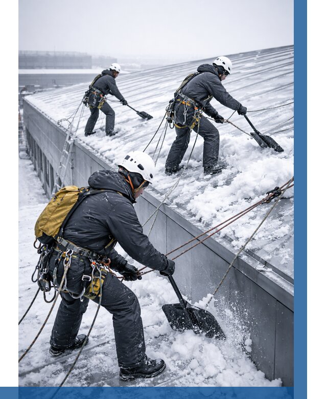 Очистка навесов от снега в Кизилюрте от 4647 р. | ВЫСОТНИК-Кзт