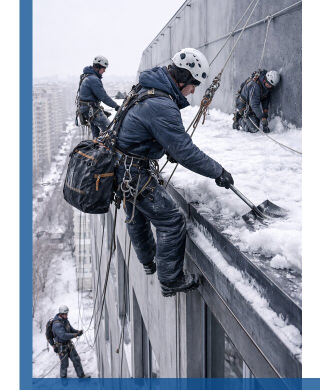 Абонентское обслуживание кровли зимой в Кизилюрте регулярный уход