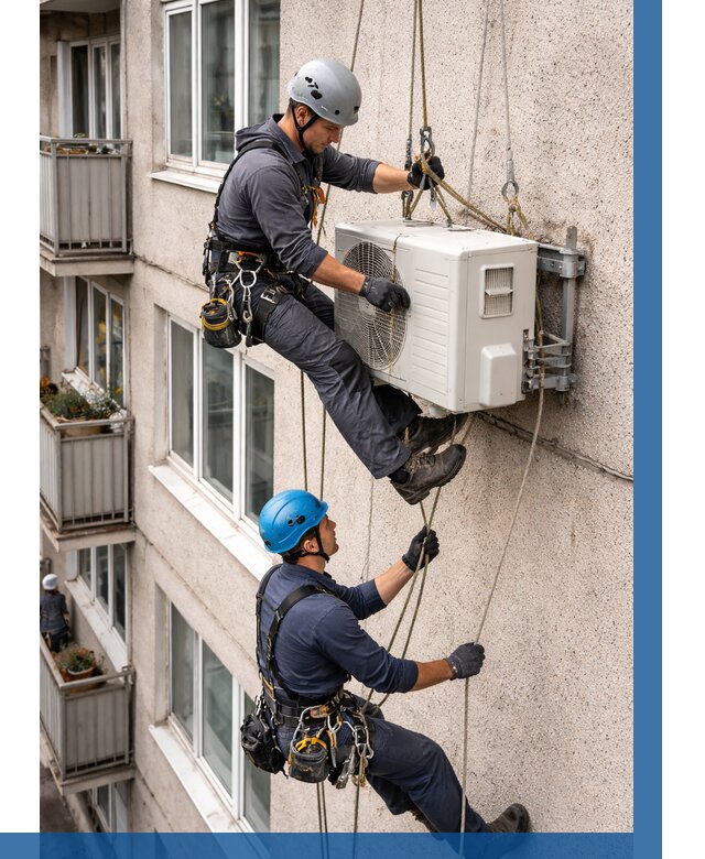 Перенос внешнего блока кондиционера в Кизилюрте от 9293 р.| ВЫСОТНИК-Кзт