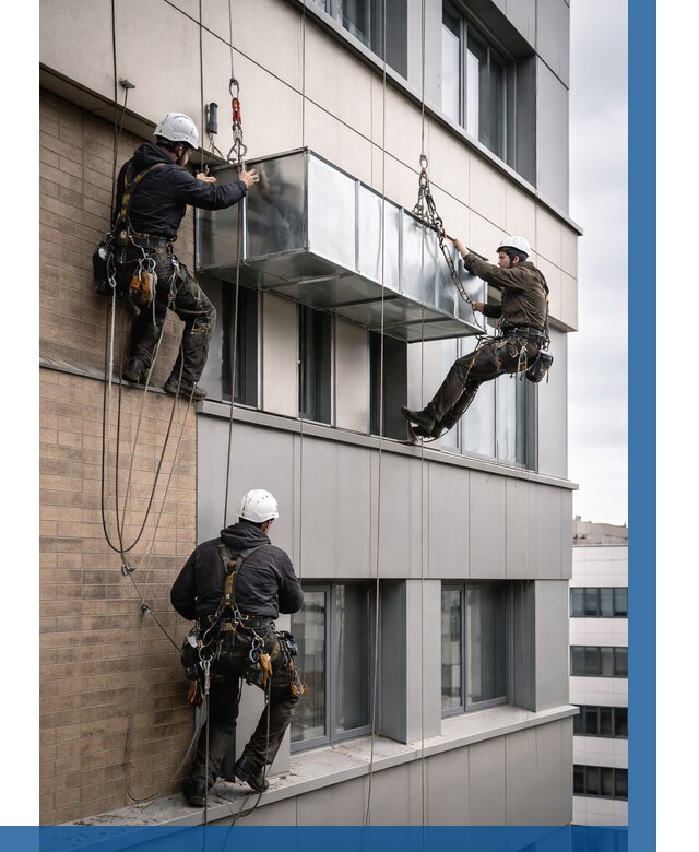 Монтаж воздуховодов на фасаде в Кизилюрте от 1549 р. | ВЫСОТНИК-Кзт