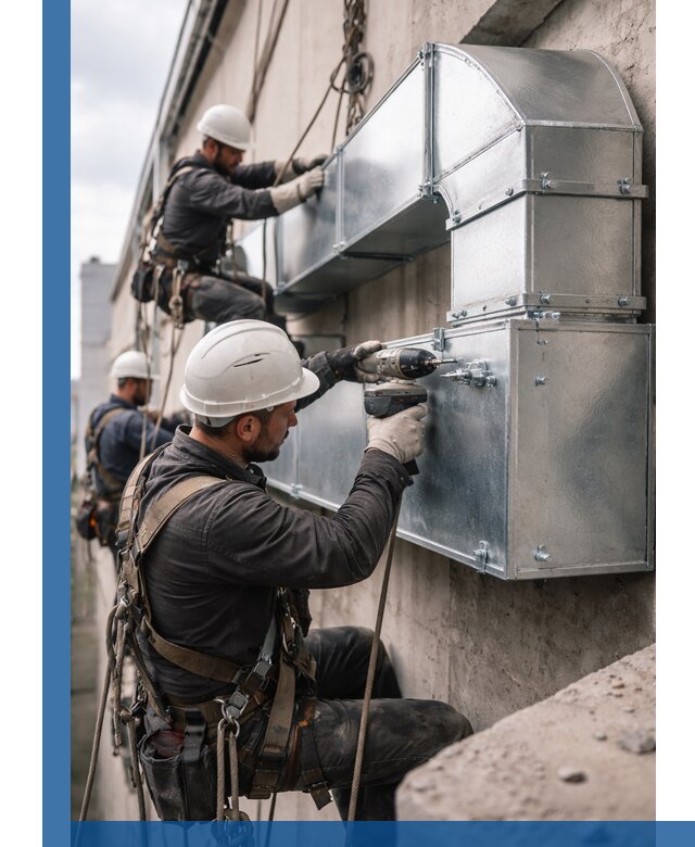 Профессиональный монтаж вентиляционных коробов в Кизилюрте под ключ