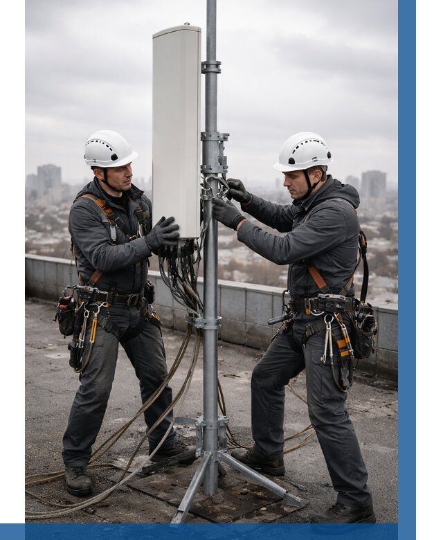 Монтаж антенн связи на крыше в Кизилюрте от 8777 р. | ВЫСОТНИК-Кзт