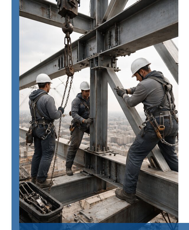 Профессиональный монтаж металлоконструкций на высоте в Кизилюрте