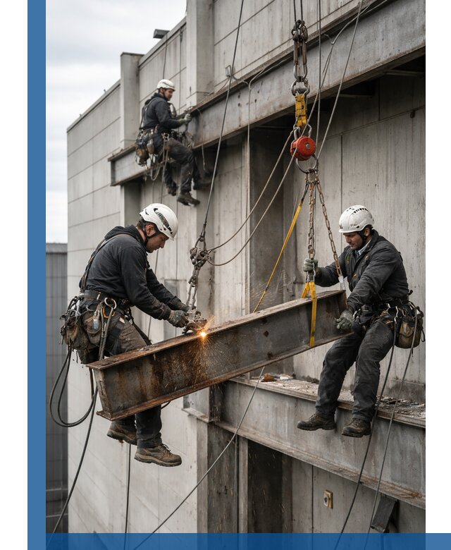 Демонтаж металлоконструкций на высоте в Кизилюрте под ключ