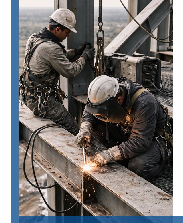 Высотные сварочные работы в Кизилюрте для промышленных объектов