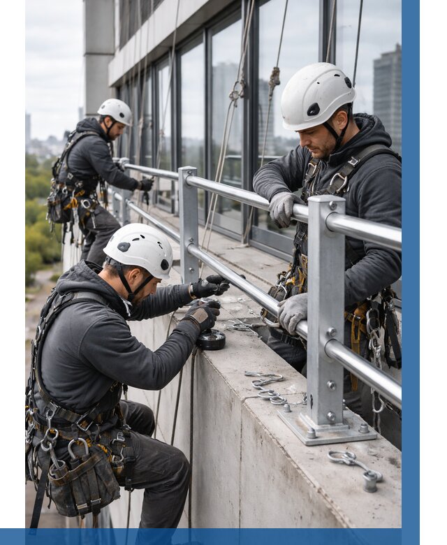Монтаж ограждений на высоте в Кизилюрте, от 1239 р. | ВЫСОТНИК-Кзт