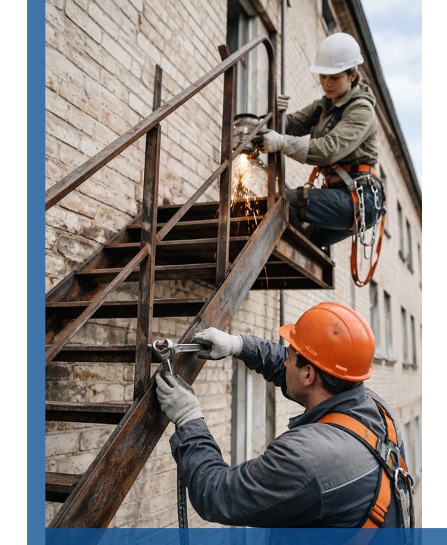 Ремонт и восстановление пожарных лестниц с выездом в Кизилюрте