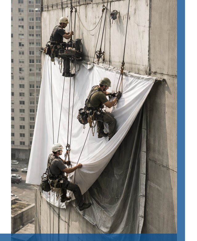 Замена баннерного полотна в Кизилюрте от 6712 р. | ВЫСОТНИК-Кзт—заказать