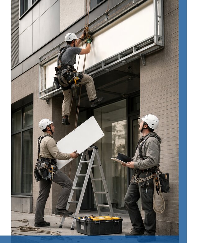 Монтаж светового короба в Кизилюрте от 6712 р. | ВЫСОТНИК-Кзт