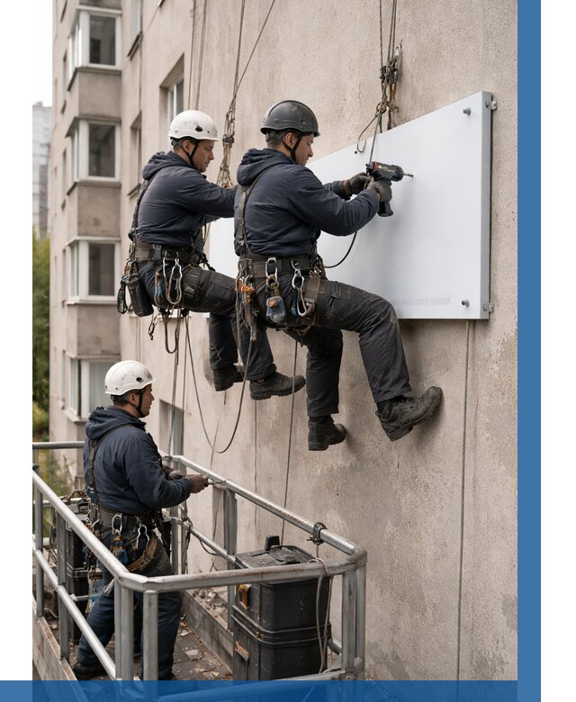 Монтаж табличек и указателей в Кизилюрте от 3614 р. | ВЫСОТНИК-Кзт