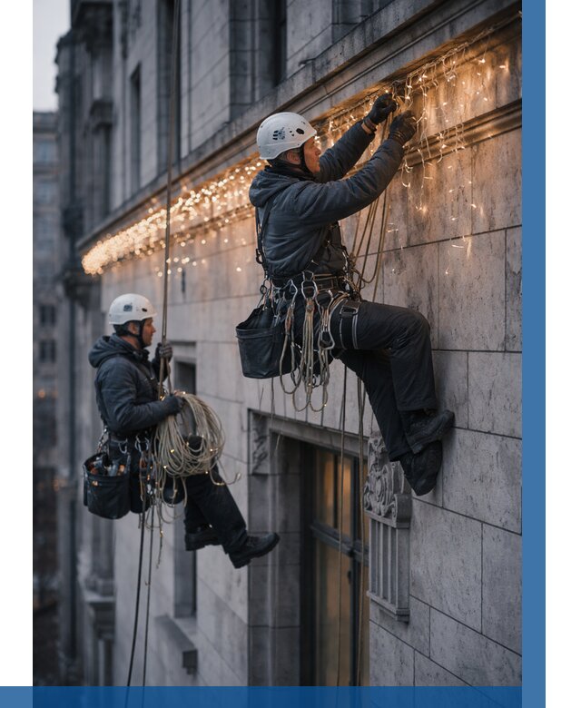 Монтаж новогодней иллюминации в Кизилюрте от 8777 р. | ВЫСОТНИК-Кзт