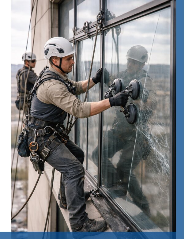 Замена стекла в витраже в Кизилюрте под ключ от 8777 р. | ВЫСОТНИК-Кзт