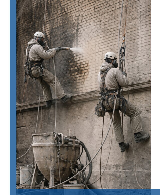 Пескоструйная очистка фасадов в Кизилюрте профессионально