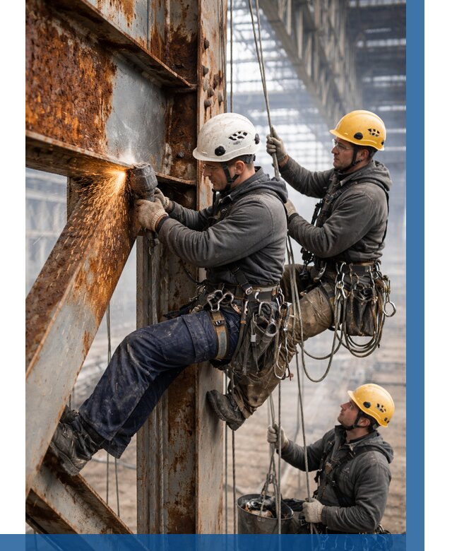 Зачистка металла от ржавчины в Кизилюрте от 361 р. | ВЫСОТНИК-Кзт