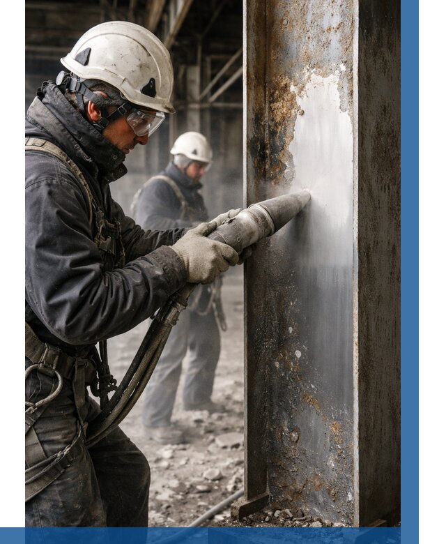 Удаление старой краски с металла в Кизилюрте от 465 р. | ВЫСОТНИК-Кзт