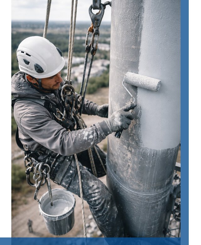 Покраска мачт связи под ключ в Кизилюрте от 878 р. | ВЫСОТНИК-Кзт