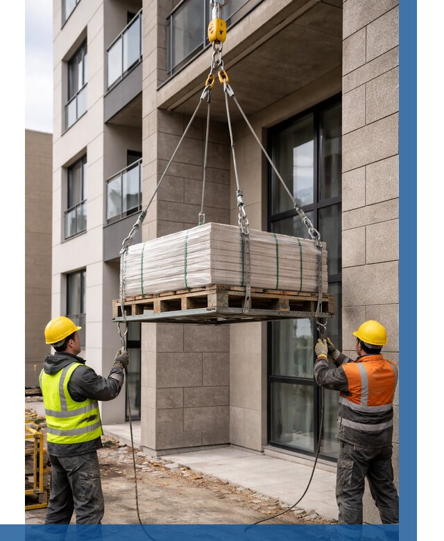 Подъем керамогранита на этаж в Кизилюрте от 3614 р. | ВЫСОТНИК-Кзт