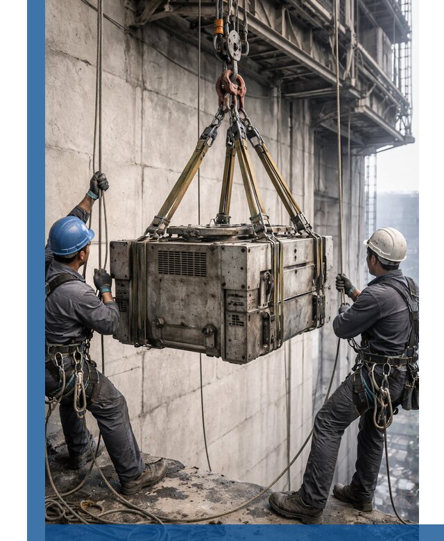 Такелажные работы на высоте, подъем и монтаж грузов в Кизилюрте